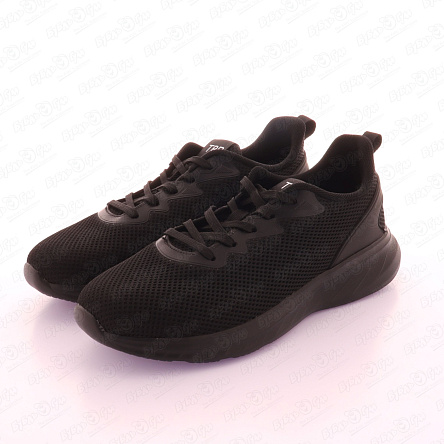 Кроссовки TIBURON из сетки однотонные черные - фото 360