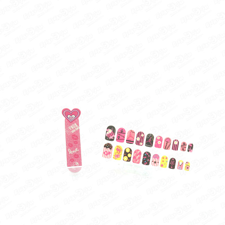 Набор накладных ногтей Lanson Toys с пилочкой в ассортименте - фото 360