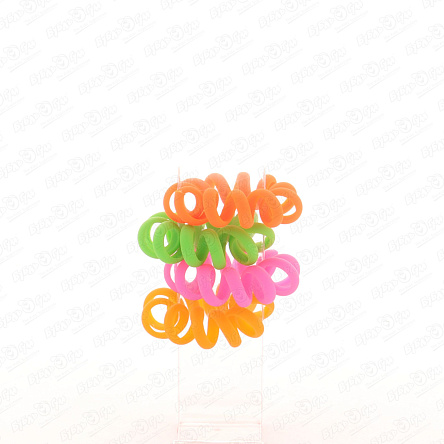 Резинки-пружинки Lilly & Mia широкие матовые кислотные цвета - фото 360