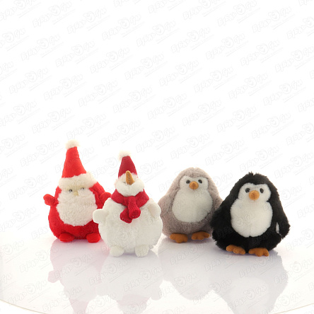 Игрушка мягкая Новогодние персонажи 13см в ассортименте - фото 360