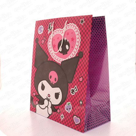 Пакет подарочный Озорница в клеточку 33,5х40см - фото 360