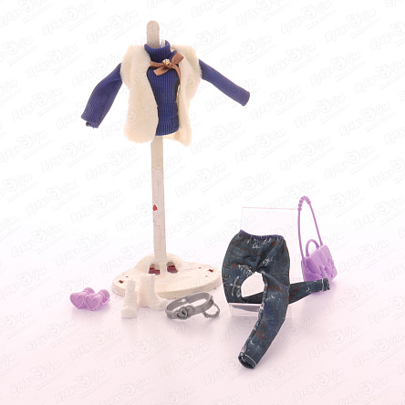 Одежда для куклы жилетка с джинсами в ассортименте - фото 360