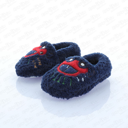 Тапочки Pasito Машинка красная мягкие синие  - фото 360