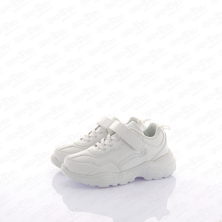 Кроссовки TIBURON на липучке шнурки-резинки белые  - фото 360