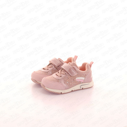 Полуботинки Pasito с декором комета на липучке розовые - фото 360