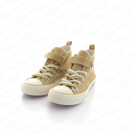 Кеды Barbaris на липучке и шнуровке бело-бежевые - фото 360