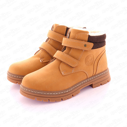 Ботинки Pasito на липучках мягкая текстильная подкладка коричневые - фото 360