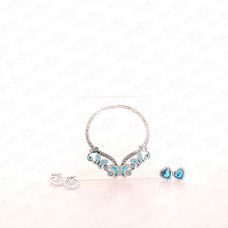 Набор принцессы с украшениями голубой - фото 360