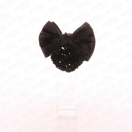 Бант классический с мелкой сеткой черный  - фото 360