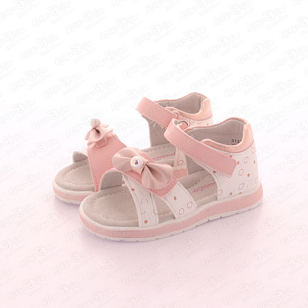 Сандалии Pasito с элегантным декоративным бантом белые - фото 360