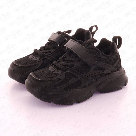 Кроссовки Pasito на липучке с массивной подошвой черные  - фото 360