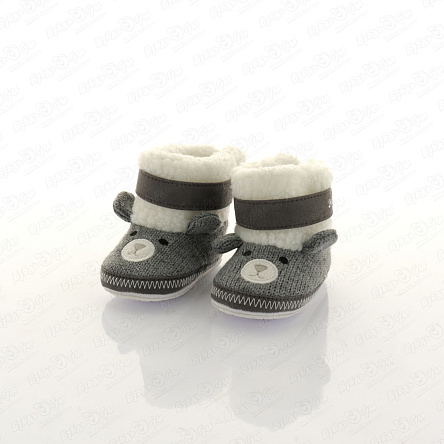 Пинетки Pasito текстильные принт мишка - фото 360