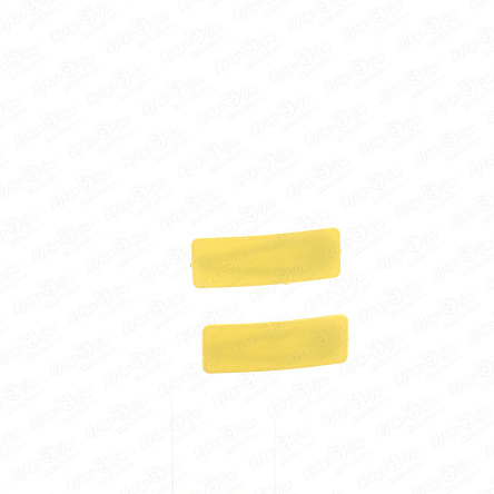 Заколки матовые прямоугольные желтые - фото 360
