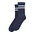 Носки Arti высокие хлопковые с белыми полосами синие