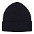 Шапка с подворотом однотонная темно-синяя