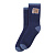 Носки Arti теплые хлопковые с голубыми вставками синие