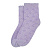Носки Красная ветка хлопковые с узором сердечек сиреневые