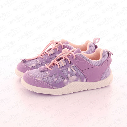 Кроссовки Pasito с перфорацией и акцентными вставками фиолетовые - фото 360