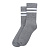 Носки Arti теплые хлопковые с белыми полосами светло-серые