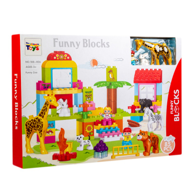 Конструктор Зоопарк Lanson Toys Funny Blocks 85дет. с 3лет конструктор lanson toys track blocks в сумке средний блок 64эл
