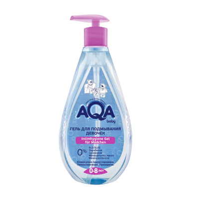 Гель AQA baby для подмывания девочек гипоаллергенно 250мл с 0-8мес пенка для подмывания девочек aqa baby 250мл