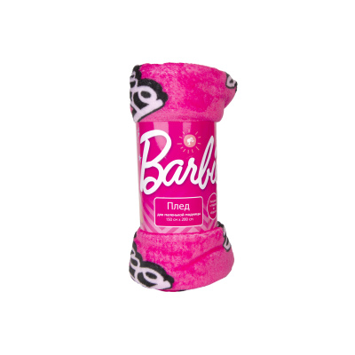 Плед «Barbie» флис розовый 150х200 см