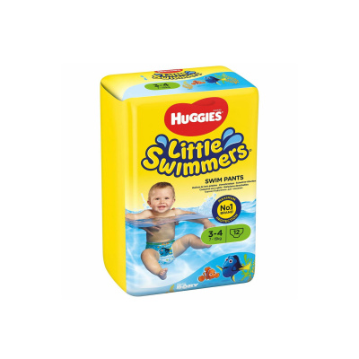 Подгузники-трусики HUGGIES Little Swimmers для плавания 3-4 7-15кг 12шт подгузники для плавания huggies little swimmers 2 3 3 8кг 12шт