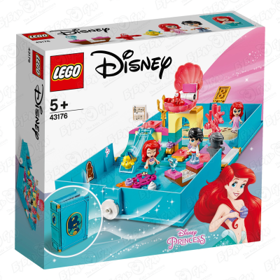 Конструктор LEGO Disney Princess 43176 Книга сказочных приключений Ариэль с 5 лет конструктор lego disney princess 43207 подводный дворец ариэль