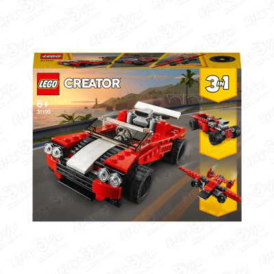 Конструктор LEGO Creator «Спортивный автомобиль» конструктор lego creator гоночный автомобиль с турбонаддувом 31070