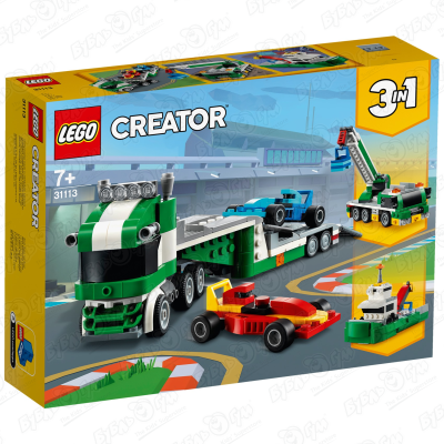 Конструктор LEGO Creator 31113 Транспортировщик гоночных автомобилей с 7 лет конструктор lego creator 5765 транспортировщик 276 дет