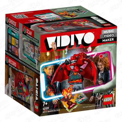 конструктор lego vidiyo 43105 битбокс любителя вечеринок л л а м а 82 дет Конструктор LEGO VIDIYO битбокс дракона-металлиста