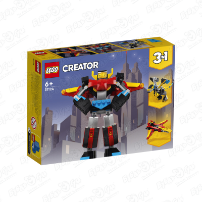 Конструктор 3в1 LEGO CREATOR «Суперробот» с 6лет конструктор колесо обозрения 3в1 lego creator 31119 с 9лет