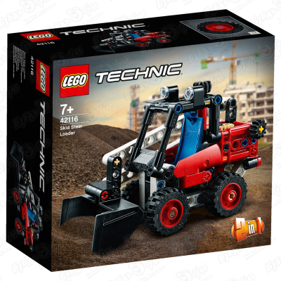 Конструктор Фронтальный погрузчик LEGO Technic 2в1 42116 с 7лет конструктор lego technic 42116 фронтальный погрузчик 139 дет