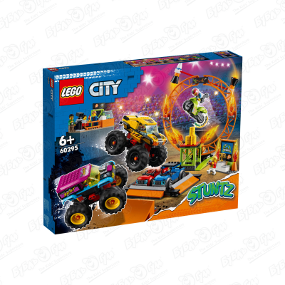 Конструктор LEGO City Stuntz «Арена для шоу каскадеров» конструктор lego city трюковая арена двойная петля 60339