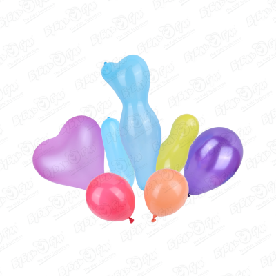 Набор фигурных воздушных шаров Веселая затея 8штук набор шаров веселая затея с насосом