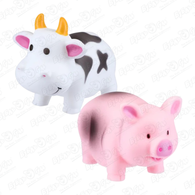 Набор игрушек для ванны Курносики свинья и корова набор игрушек для ванны курносики свинья и корова