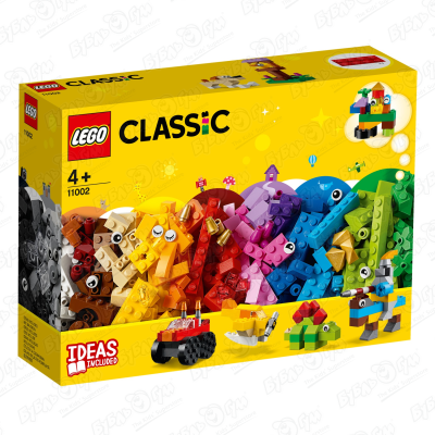 Конструктор LEGO Classic 11002 Базовый набор с 4лет конструктор lego classic 10700 строительная пластина зеленого цвета с 4лет