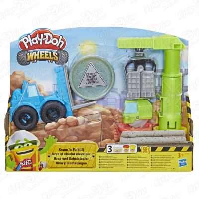 Набор игровой Play-Doh Кран-погрузчик пластилин play doh набор игровой wheels погрузчик