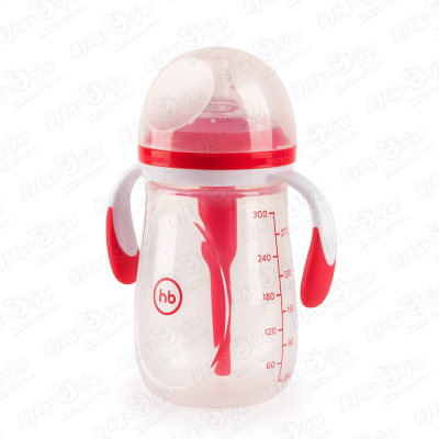 Бутылка Happy Baby антиколиковая с ручками 300мл с 0мес