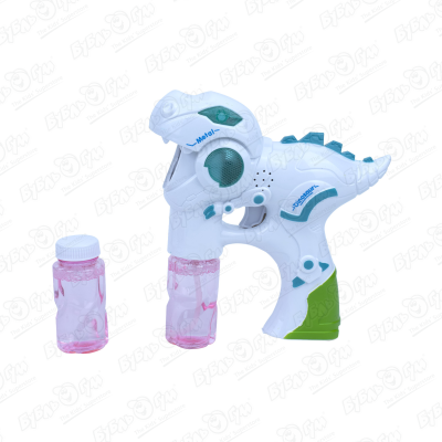 Мыльные пузыри-пистолет Динозавр музыкальный мыльные пузыри на батарейках динозавр арт 2136221