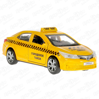 Машина Toyota Corolla ТТЕХНОПАРК Городское такси инерционная с 3лет гараж городское такси