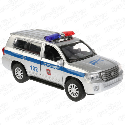 цена Машина Toyota Land Cruiser ТЕХНОПАРК Полиция инерционная с 3лет