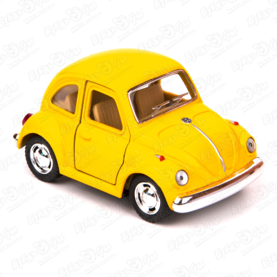 цена Автомобиль Volkswagen Classical Beetle 1967 KINSFUN Funny series инерционный в ассортименте