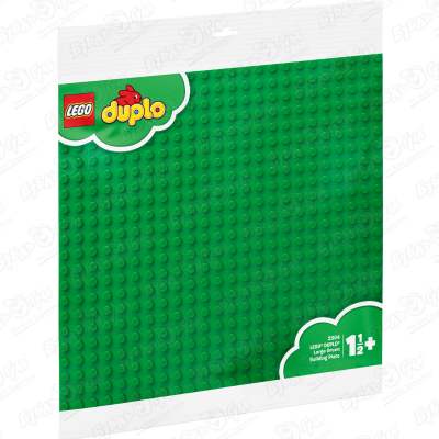 детали lego duplo classic 2304 большая строительная пластина 1 дет Конструктор Большая зеленая строительная пластина LEGO Duplo 2304 с 18мес
