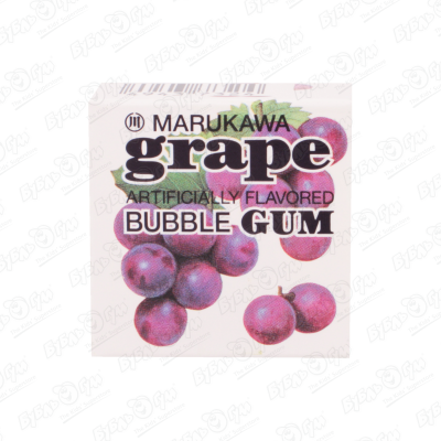 Резинка жевательная MARUKAWA виноград жевательная резинка marukawa crazy fish ассорти 4 вкуса
