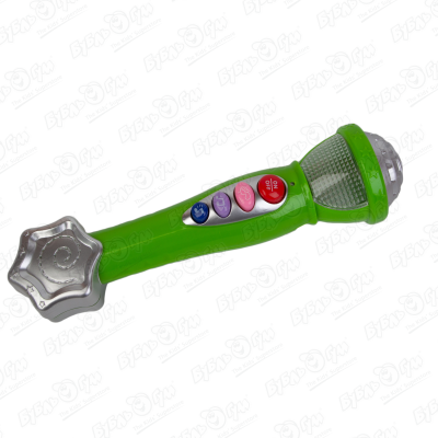 Игрушка музыкальная Lanson Toys микрофон-караоке зеленый