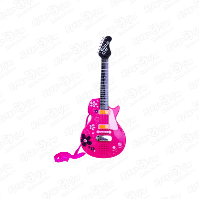 Гитара электронная розовая в ассортименте сумка гитара электронная белая зеленый