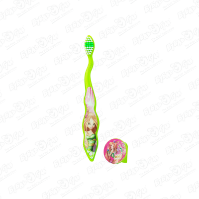 Зубная щетка Longa Vita Winx с защитным колпачком от 3лет longa vita детская зубная щетка winx мягкая цвет зеленый с защитным колпачком
