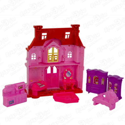 Кукольный дом Lanson Toys с мебелью и пианино