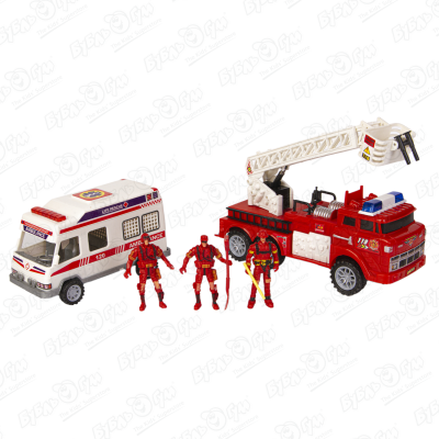 Набор игровой Lanson Toys Пожарный автотранспорт 2машины набор игровой lanson toys пожарный автотранспорт 2машины